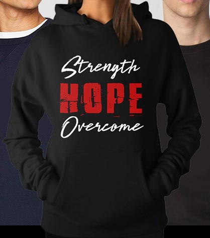 S.H.O Strength Hope Overcome Hoodie (Unisex)